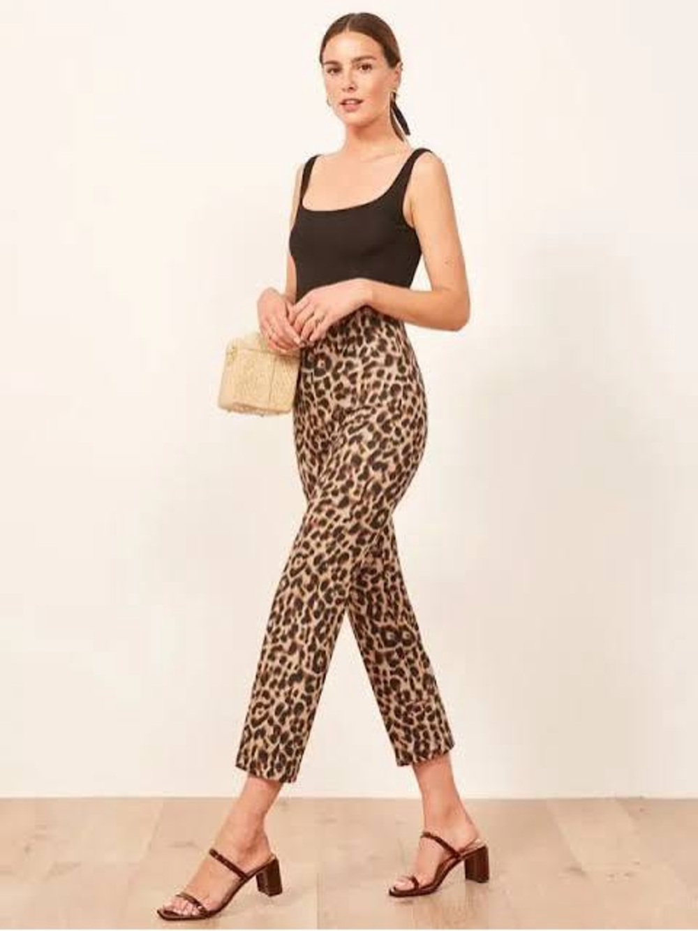 Reformation Marlon Leopard Pants